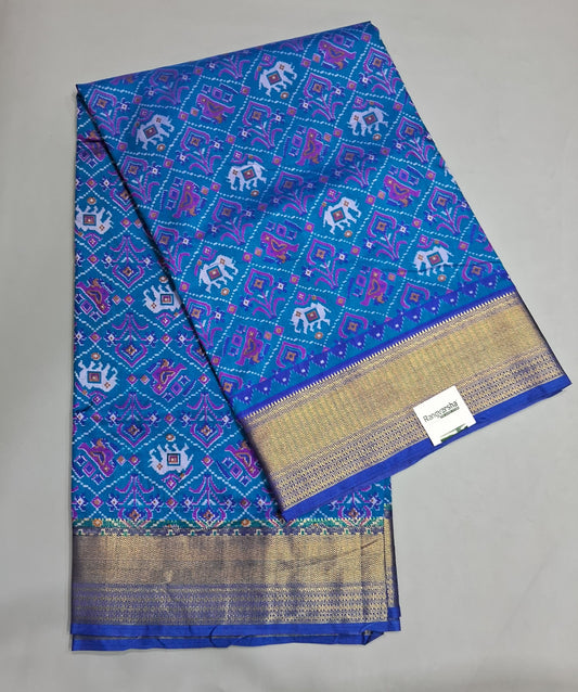Royal Blue Semi Silk Saree