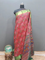 Elegant Red Semi Silk Saree