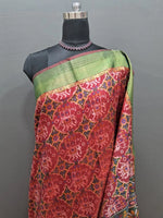 Elegant Red Semi Silk Saree 