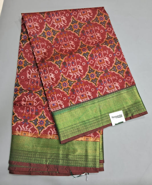 Red Semi Silk Saree