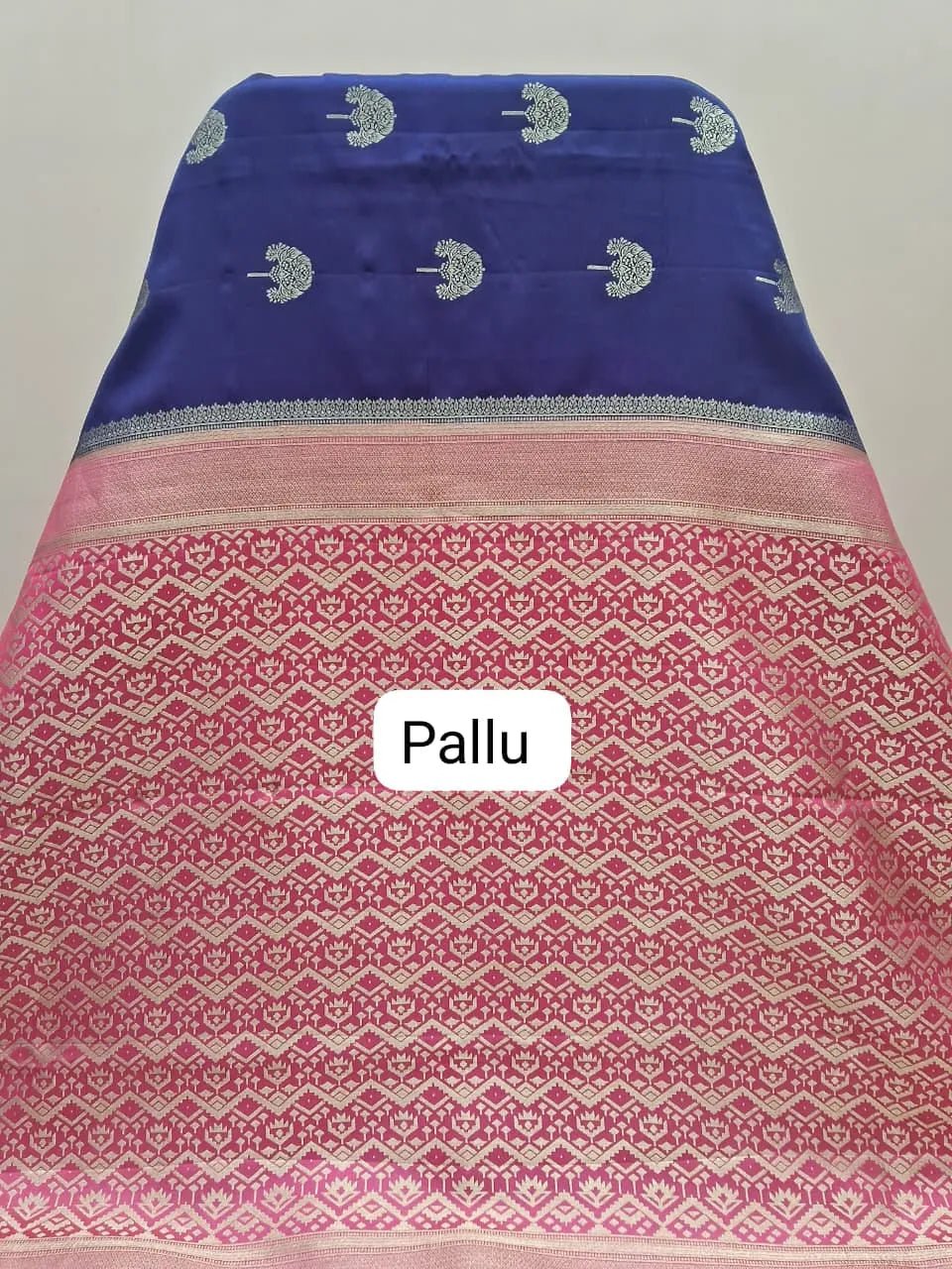 Purple Raw Silk Saree Pallu