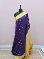 Purple Raw Silk Saree 