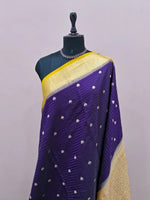 Purple Raw Silk Saree 1