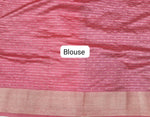 Bottle Green Raw Silk Saree blouse