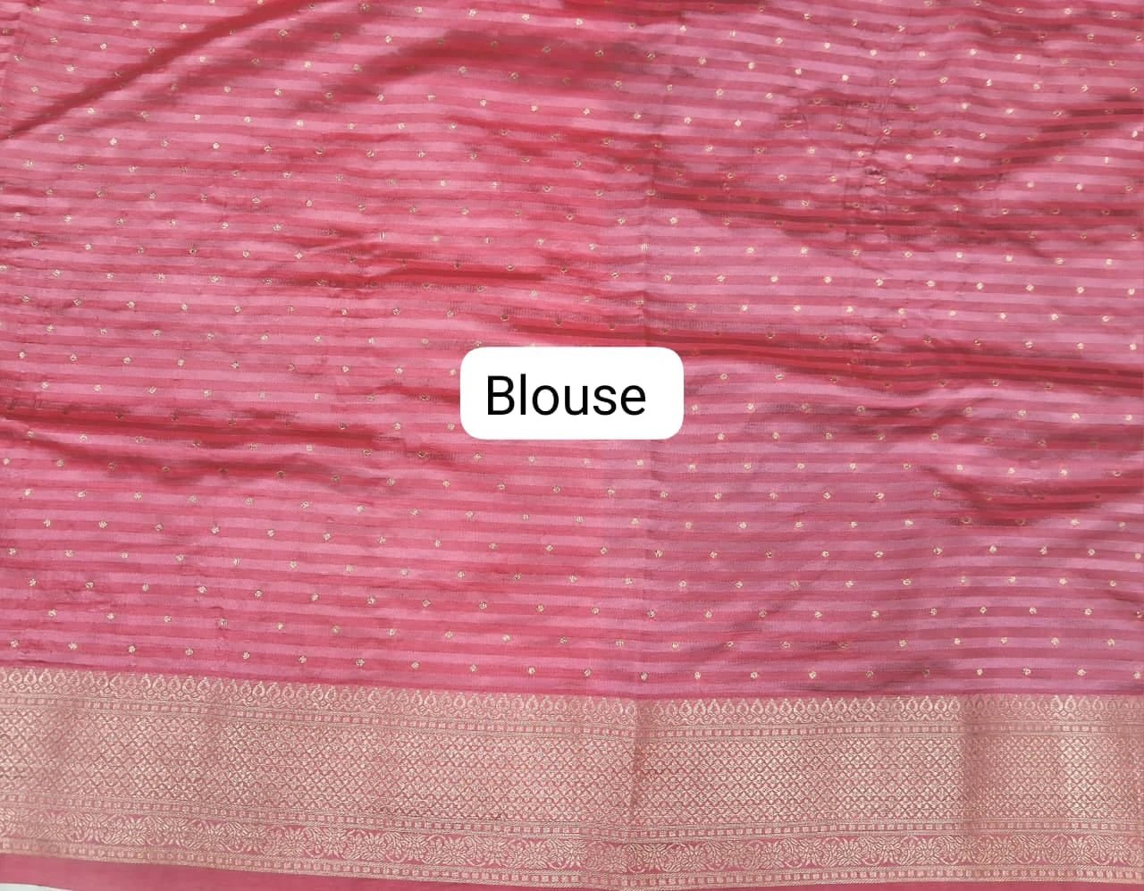 Bottle Green Raw Silk Saree blouse