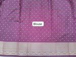 Onion Pink Raw Silk Saree blouse
