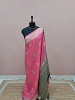 Baby Pink Raw Silk Saree 