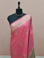 Baby Pink Raw Silk Saree 1