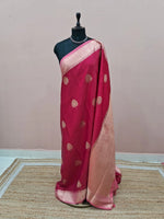 Rani Pink Raw Silk Saree 