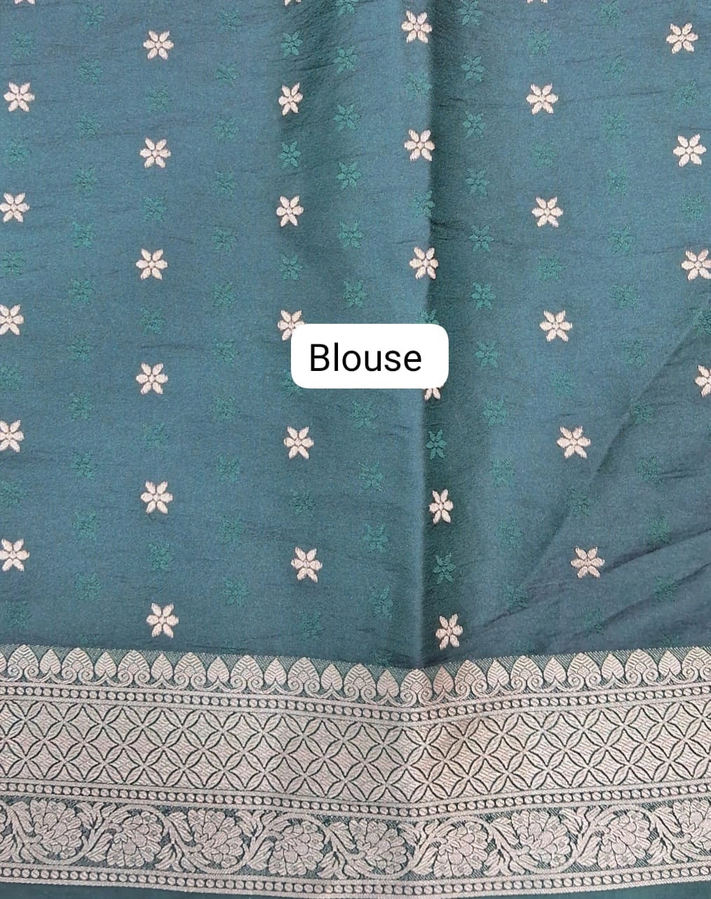 Lavender Raw Silk Saree blouse