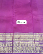 Mango Yellow Raw Silk Saree  blouse