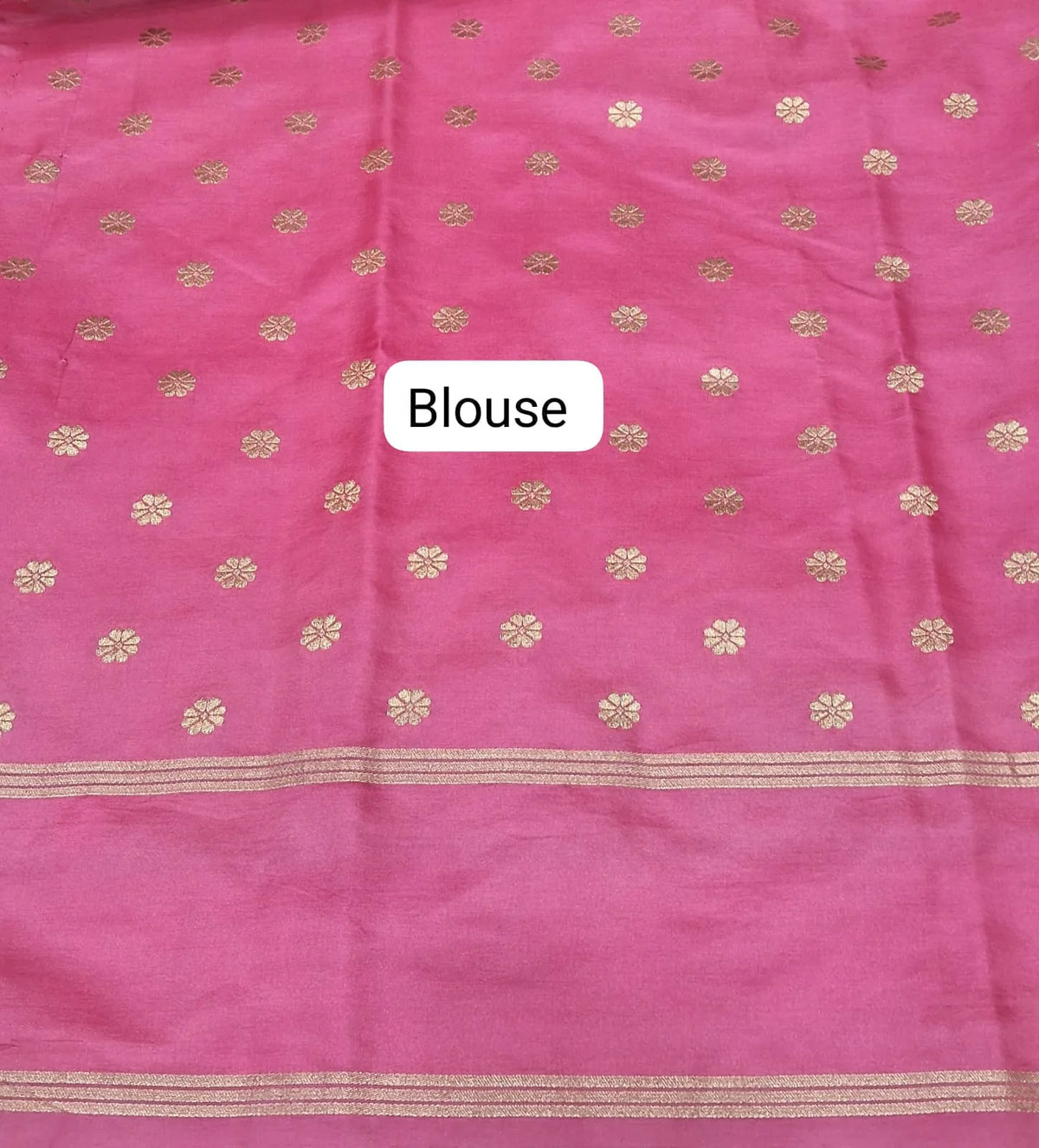 Aqua Blue Raw Silk Saree Blouse