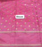 Aqua Blue Raw Silk Saree Blouse