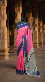 Pink Raw Silk Saree