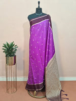 Purple Raw Silk Saree 