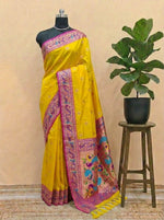 Yellow Banaras Saree