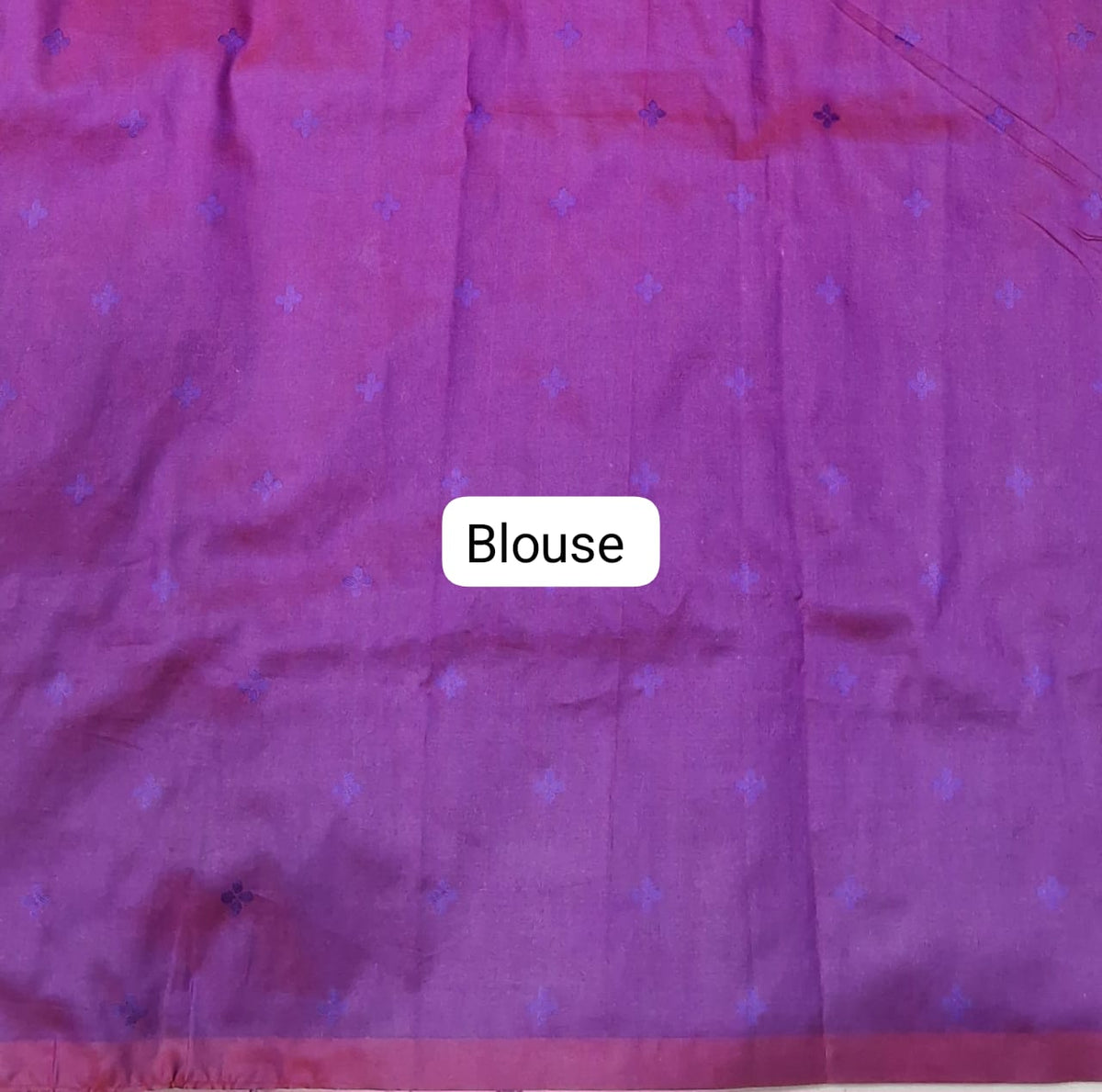 Rani Pink Banaras Saree blouse