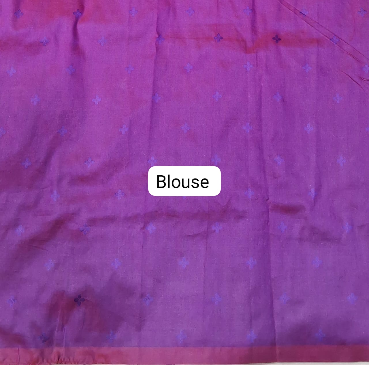 Rani Pink Banaras Saree blouse
