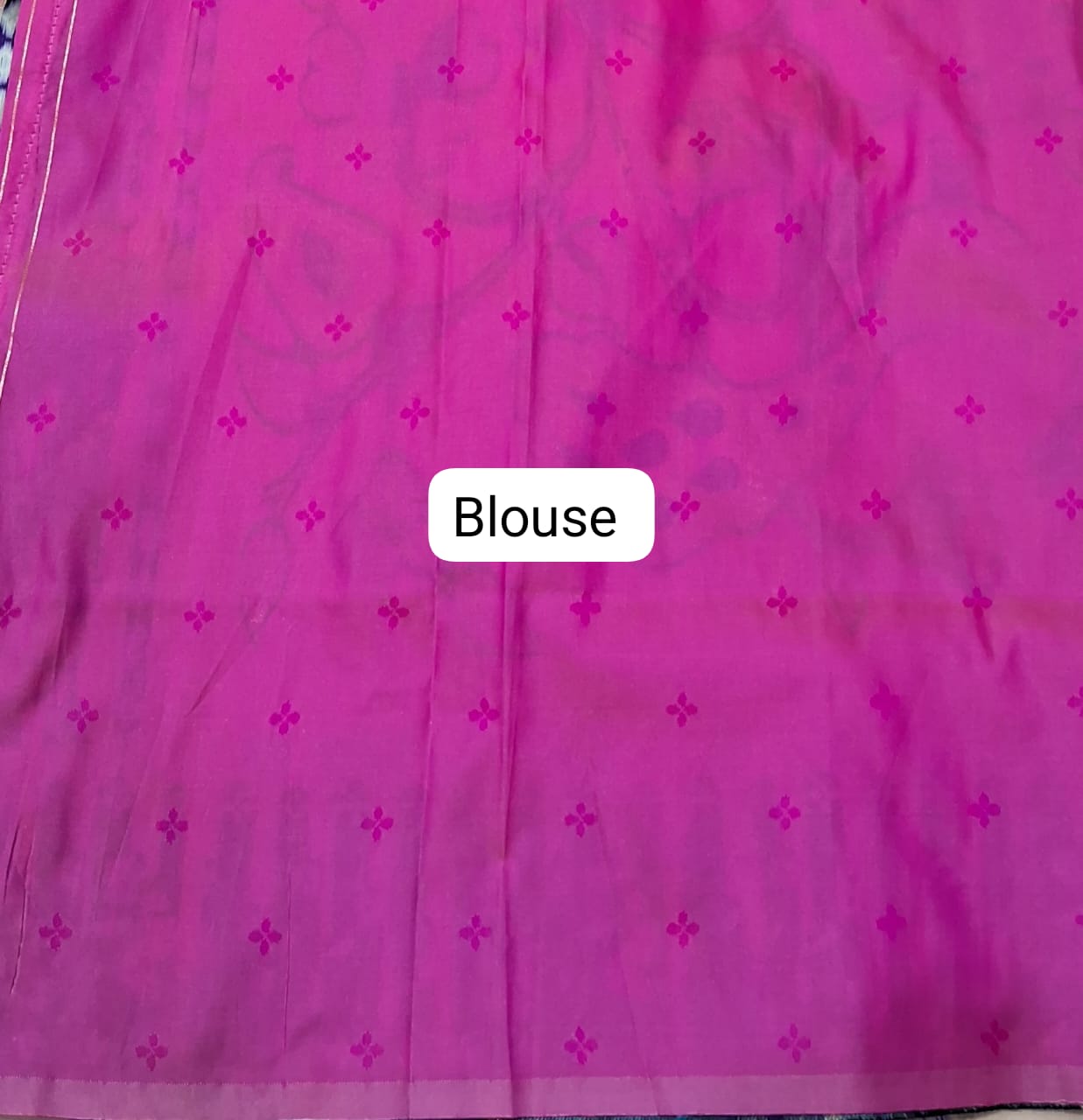 Mist Blue Banaras Saree blouse