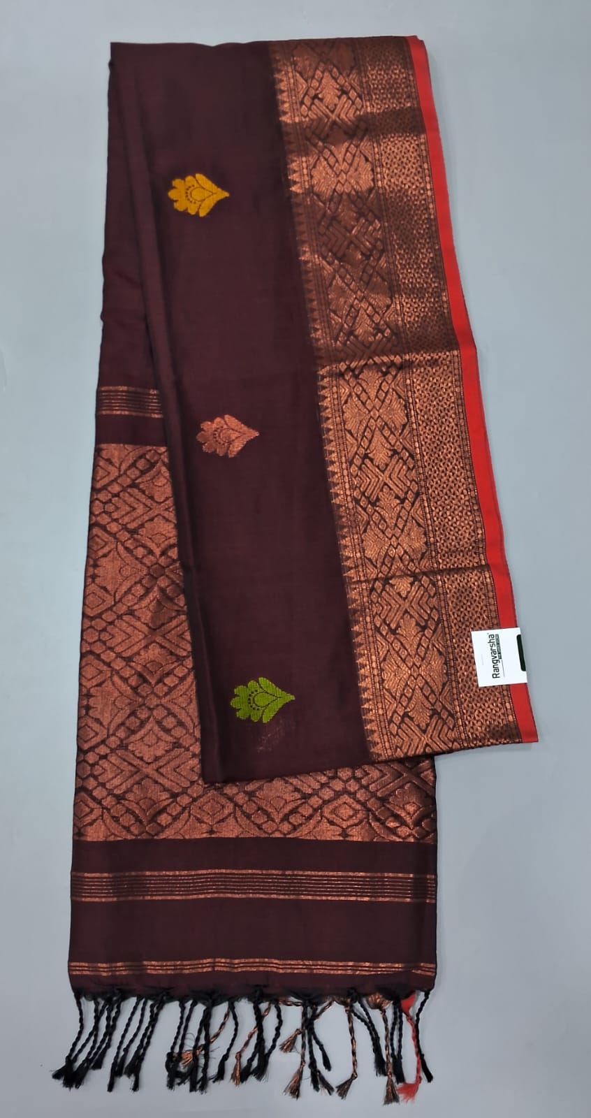 Coffee brown Khadhi Silk Saree