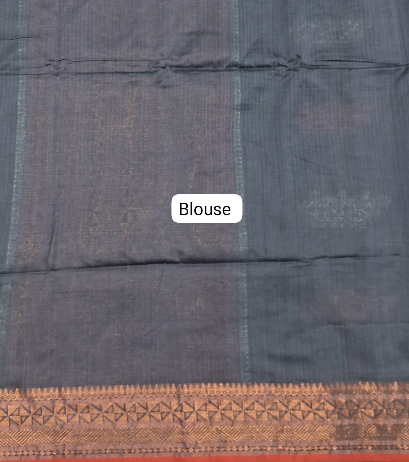 Elephant Grey Khadhi Silk Saree