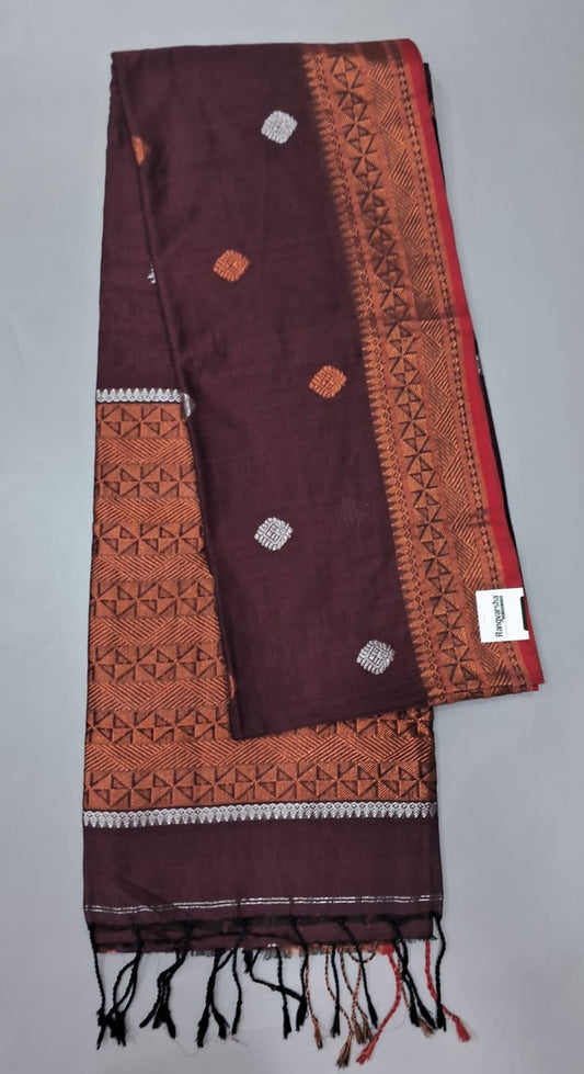 Brown Khadhi Silk Saree 