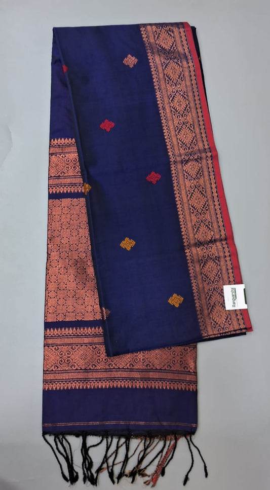 Royal Blue Khadhi Silk Saree