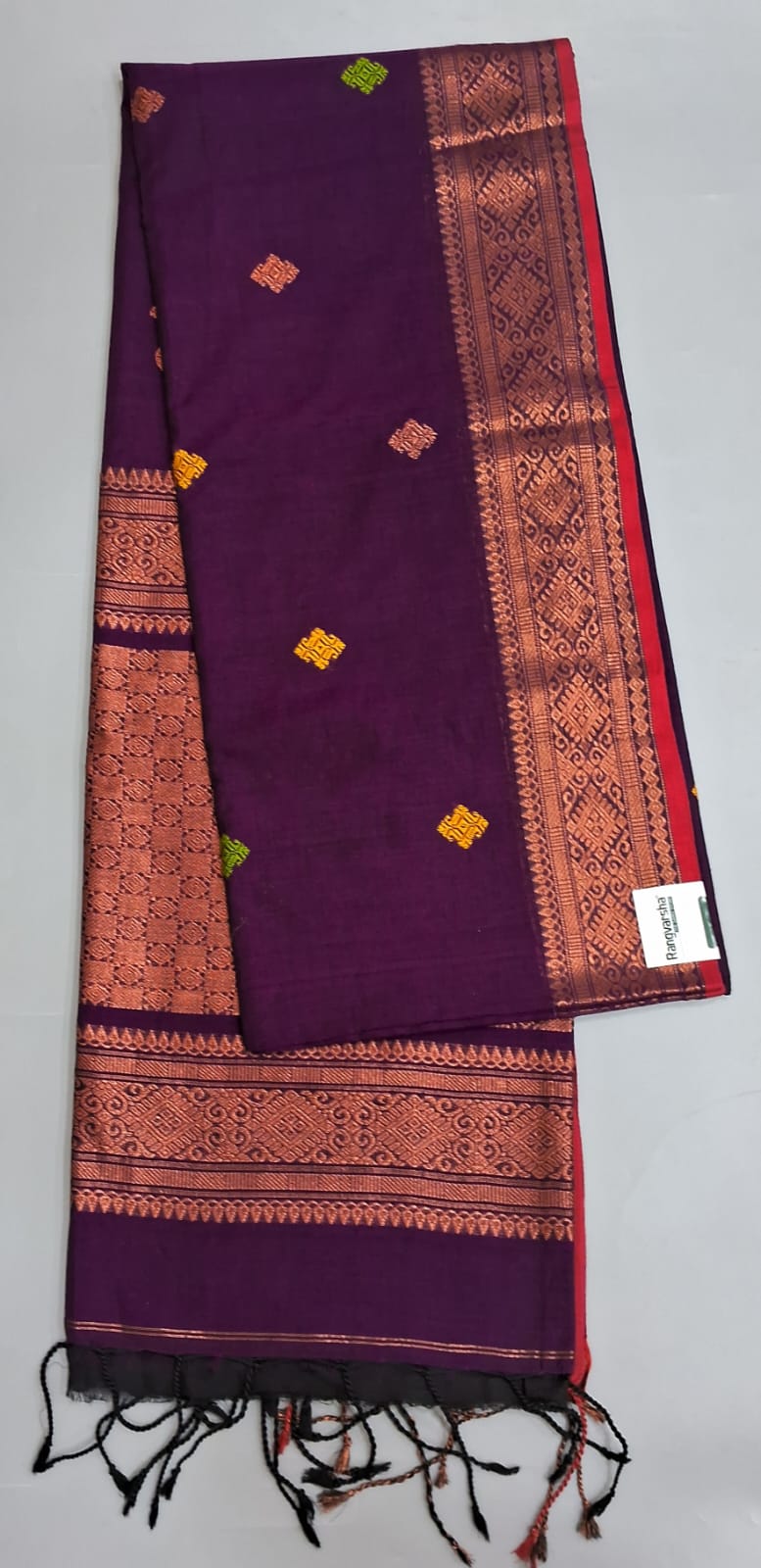 Purple Khadhi Silk Saree