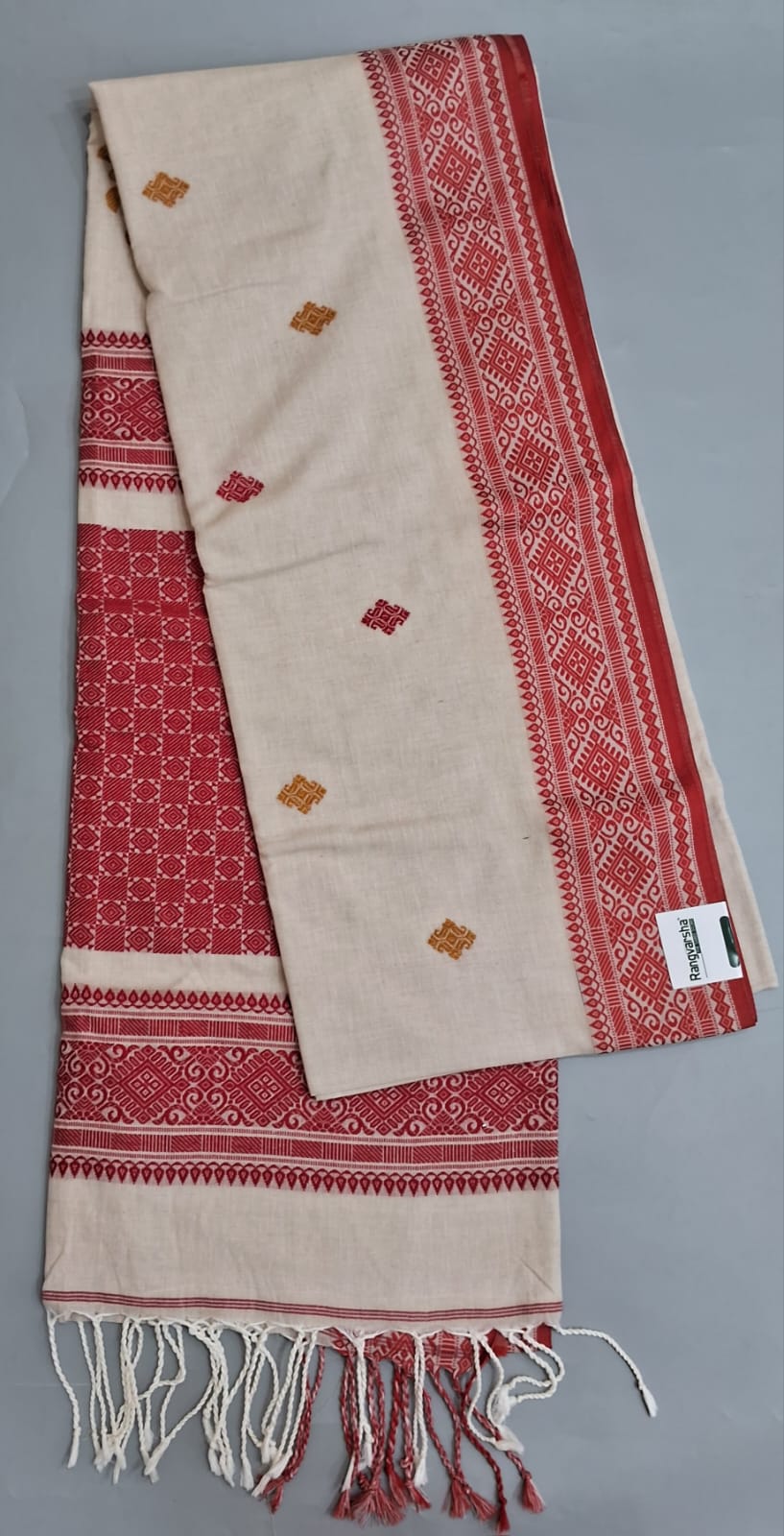 Milky White Khadhi Silk Saree