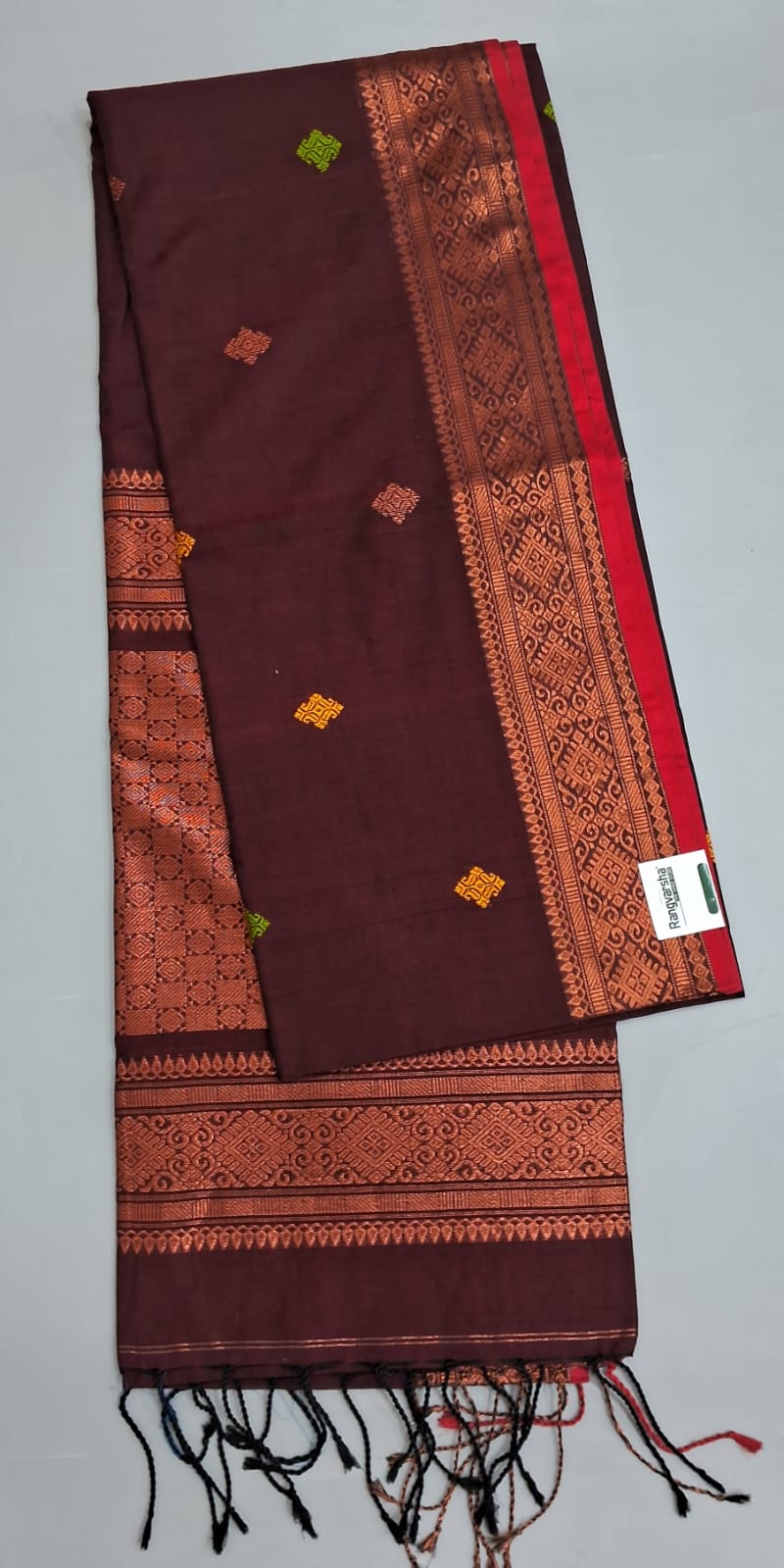 Coffee Brown Khadhi Silk Saree 