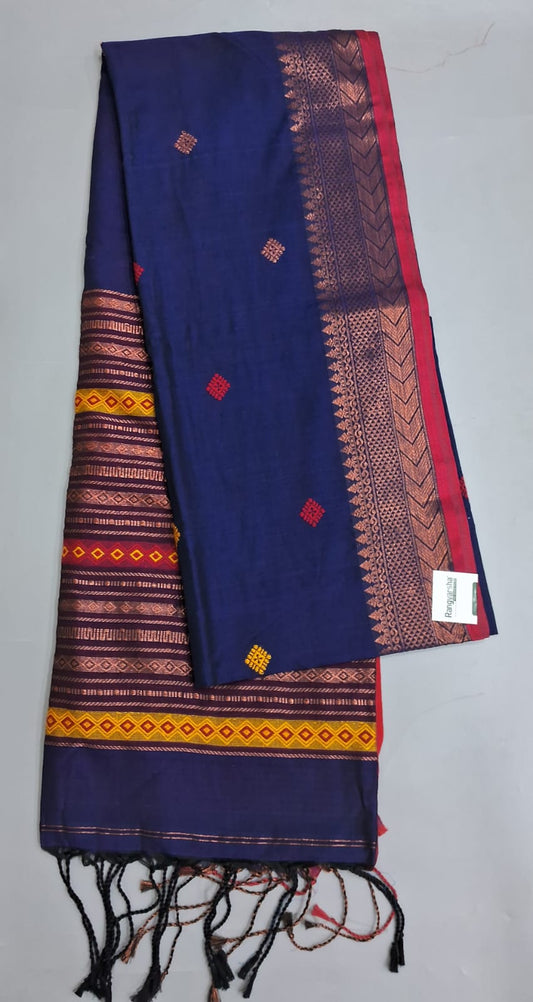 Royal Blue Khadhi Silk Saree 