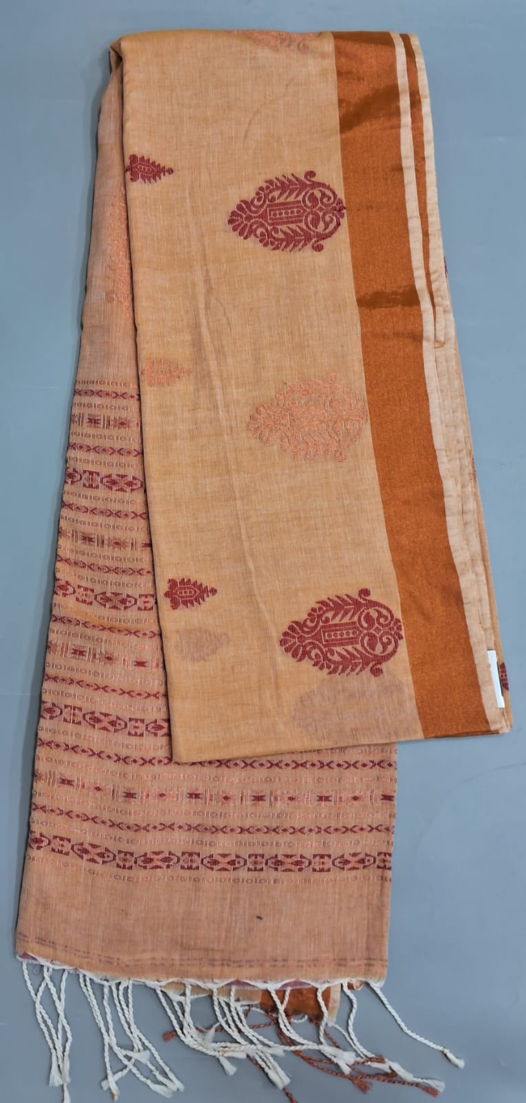 Light Brown Khadhi Silk Saree