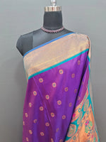 Purple Soft Silk Saree 1
