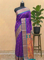 Purple Soft Silk Saree