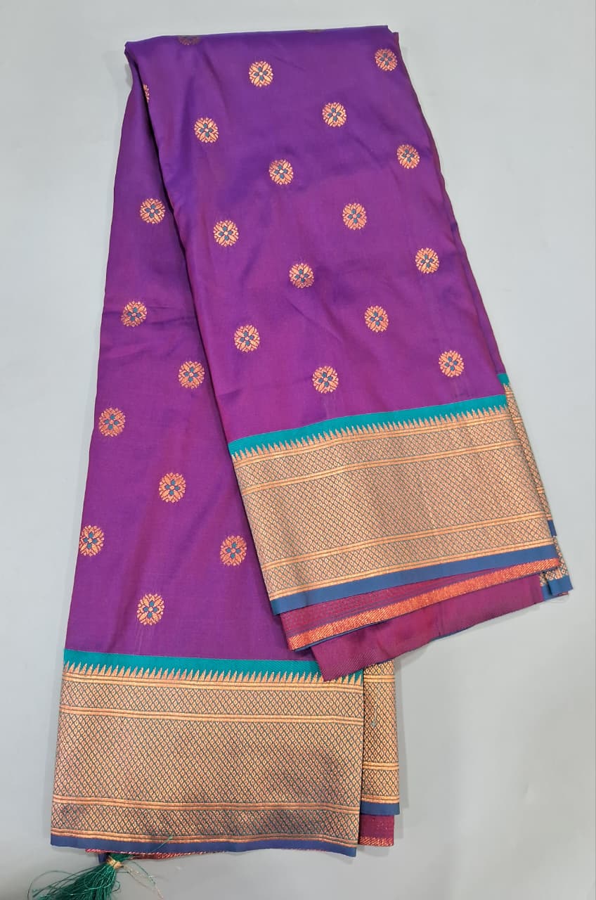Purple Soft Silk Saree