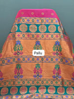 Rani Pink Soft Silk Saree  Pallu