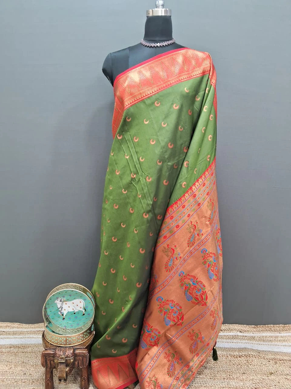 Green Soft Silk Saree