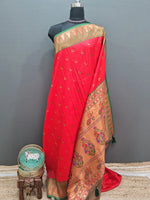 Candy Red Soft Silk Saree