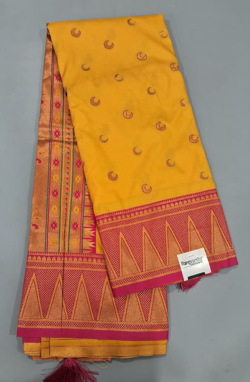 Yellow Soft Silk Saree
