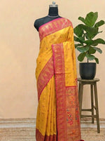Yellow Soft Silk Saree