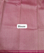 Pink soft silk saree blouse