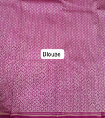 Rani pink soft silk saree blouse