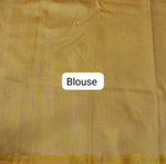 Yellow soft silk saree blouse
