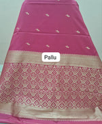 Fuchsia Pink Soft Silk Saree Pallu