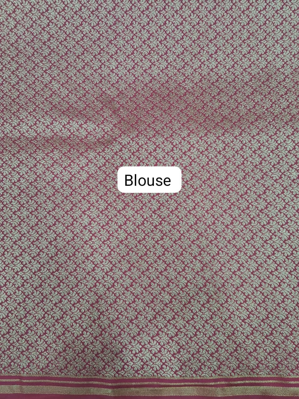 Fuchsia Pink Soft Silk Saree Blouse