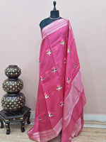 Pink pure silk Kota saree 