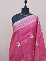 Pink pure silk Kota saree 1