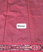 Royal blue Khadi semi pattu saree Blouse