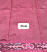 Green Khadi semi pattu saree Blouse