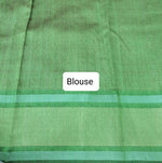 Deep maroon Khadi semi pattu saree Blouse